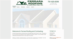 Desktop Screenshot of ferrararoofing.com